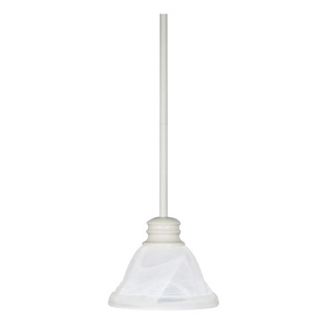 NUV60368 Empire Mini-Pendant Pendant Light - Textured White / Alabaster