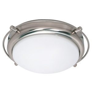 N60608 Polaris Flush Mount Ceiling Light - Brushed Nickel