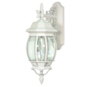 N60891 Central Park Entrance Outdoor Wall Light - White