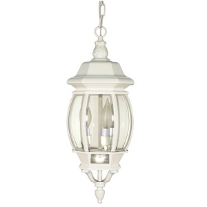 N60894 Central Park Hanging Hanging Lantern - White