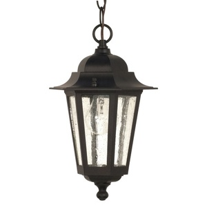 N60993 Cornerstone Hanging Hanging Lantern - Textured Black