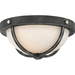 Nuvo Lighting N606126 Iron Black / Brushed Nickel Accents Flush Mount Ceiling Light