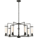 Nuvo Lighting N606387 Iron Black Mid Sized Chandelier