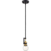 Nuvo Lighting N606975 Warm Brass / Black Mini Pendant