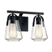 Nuvo Lighting N607102 Matte Black 2 Bulb Bathroom Light
