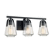 Nuvo Lighting N607103 Matte Black 3 Bulb Bathroom Light