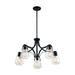 Nuvo Lighting N607105 Matte Black Mid Sized Chandelier