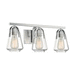 Nuvo Lighting N607113 Brushed Nickel 3 Bulb Bathroom Light