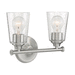 Nuvo Lighting N607182 Brushed Nickel 2 Bulb Bathroom Light