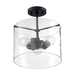 Nuvo Lighting N607278 Matte Black Semi Flush Mount Ceiling Light