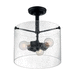 Nuvo Lighting N607288 Matte Black Semi Flush Mount Ceiling Light