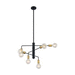 Nuvo Lighting N607344 Black / Brushed Brass Mid Sized Chandelier