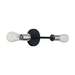 Nuvo Lighting N607352 Black / Polished Nickel 2 Bulb Bathroom Light