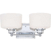 Nuvo Lighting N604582 Polished Chrome 2 Bulb Bathroom Light