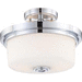 Nuvo Lighting N604593 Polished Chrome Semi Flush Mount Ceiling Light