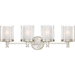 Nuvo Lighting N604644 Brushed Nickel 4 or more Bulb Bathroom Light