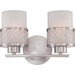 Nuvo Lighting N604682 Brushed Nickel 2 Bulb Bathroom Light