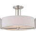 Nuvo Lighting N604758 Brushed Nickel Semi Flush Mount Ceiling Light