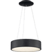 Nuvo Lighting N621456 Black Drum Pendant