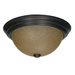 Nuvo Lighting N601256 Mahogany Bronze / Champagne Flush Mount Ceiling Light
