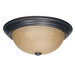 Nuvo Lighting N601257 Mahogany Bronze / Champagne Flush Mount Ceiling Light