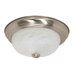 Nuvo Lighting N60197 Brushed Nickel / Alabaster Flush Mount Ceiling Light