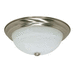 Nuvo Lighting N60199 Brushed Nickel / Alabaster Flush Mount Ceiling Light