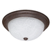 Nuvo Lighting N60206 Old Bronze / Alabaster Flush Mount Ceiling Light
