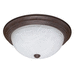 Nuvo Lighting N60207 Old Bronze / Alabaster Flush Mount Ceiling Light