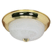 Nuvo Lighting NUV60213 Polished Brass / Alabaster Flush Mount Ceiling Light