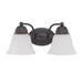 Nuvo Lighting N603166 Mahogany Bronze / Frosted 2 Bulb Bathroom Light