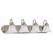 Nuvo Lighting N60322 Brushed Nickel / Alabaster 4 or more Bulb Bathroom Light