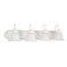 Nuvo Lighting N60334 Textured White / Alabaster 4 or more Bulb Bathroom Light