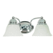 Nuvo Lighting NUV60337 Polished Chrome / Alabaster 2 Bulb Bathroom Light