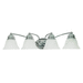 Nuvo Lighting NUV60339 Polished Chrome / Alabaster 4 or more Bulb Bathroom Light