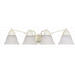 Nuvo Lighting N60355 Textured White / Alabaster 4 or more Bulb Bathroom Light