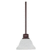 Nuvo Lighting N60366 Old Bronze / Alabaster Mini Pendant