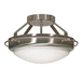 Nuvo Lighting N60609 Brushed Nickel Semi Flush Mount Ceiling Light