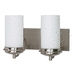 Nuvo Lighting N60612 Brushed Nickel 2 Bulb Bathroom Light