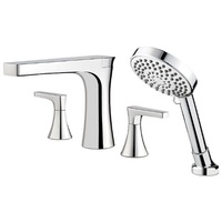  Kelen Deck Mount With Handshower Tub Faucet - Polished Chrome