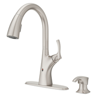  Masey Pull-Out Spray Kitchen Faucet - Spot Defense Stainless Steel