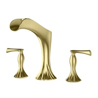  Rhen Deck Mount Tub Faucet - Brushed Gold