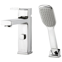  Deckard Deck Mount With Handshower Tub Faucet - Polished Chrome