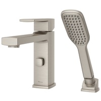  Deckard Deck Mount With Handshower Tub Faucet - Brushed Nickel