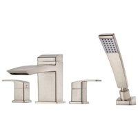  Kenzo Deck Mount With Handshower Tub Faucet - Brushed Nickel