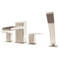  Kenzo Deck Mount With Handshower Tub Faucet - Brushed Nickel