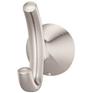 PBRHWLL0K Willa Robe Hook Bathroom Accessory - Brushed Nickel PBRHWLL0K Willa Robe Hook Bathroom Accessory - Brushed Nickel