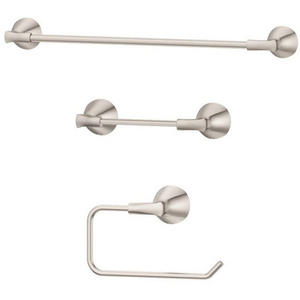 PBTBWLL3K Willa Accessory Set Bathroom Accessory - Brushed Nickel PBTBWLL3K Willa Accessory Set Bathroom Accessory - Brushed Nickel