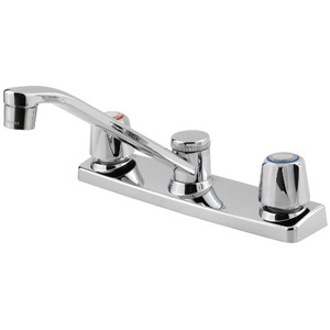 PG1351000 Pfirst Two-Handle Kitchen Faucet - Polished Chrome