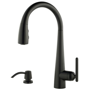 PGT529SMB Lita Pull-Out Spray Kitchen Faucet - Matte Black